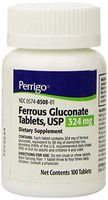 FERROUS GLUCONATE 324MG PADD 100TB by PADDOCK LABORATORIES INC ***
