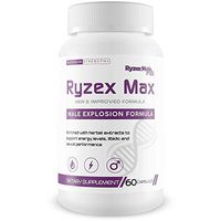 Ryzex Max Male Explosion Formula - Enriched with Herbal Extracts to Support Energy Levels, Libido, and Physical Performance - Improved Male Function - Stamina - Youth - Vigor