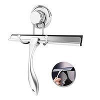 Stainless Steel Glass Cleaning Cleaner Wiper with Sucker Hook