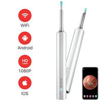 BEBIRD C3 Ear Cleaner, Ear Wax Removal Tool Wireless Otoscope with 1080P HD Waterproof Digital Endoscope with 6 LED Light, 3 Ear Cleaning Kits Mom Gadgets for Baby Ear Cleaner Checking (White)