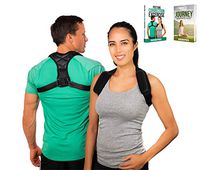 Posture Corrector for Men and Women by IndiePro - The Fully Adjustable Premium Back Brace - Includes Free E Book with Posture Exercises