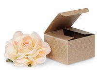 Kraft Gift Boxes - 3" x 3" x 2" - 100 Count