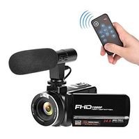 Full HD Camcorder 1080p Digital Camera 30FPS Video Camera for Youtube Vlogging Camera with Microphone and Remoter