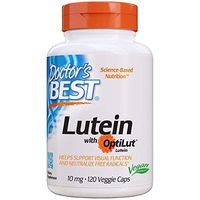 Doctor's Best Lutein with OptiLut, Non-GMO, Vegan, Gluten Free, Soy Free, Eye Health, 10 mg, 120 Veggie Caps