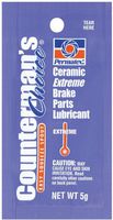 Permatex 09973-480pk Counterman's Choice Ceramic Extreme Brake Parts Lubricant, 5 g Pouch (Pack of 480)