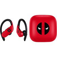 Skinit Decal Audio Skin for PowerBeats Pro - Officially Licensed Marvel/Disney Deadpool Logo Red Design