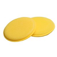 VORCOOL 12pcs Waxing Polish Wax Foam Sponge Applicator Pads for Cars Vehicle Glass Cleaning (Yellow)