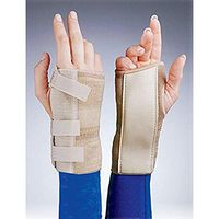 Fla 22-201SMSTD Elastic Cock-Up Wrist Brace for Left, Beige, Small