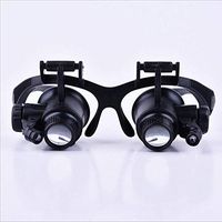 Glasses Type Magnifying Glass and LED Lamp Watch Repair Elderly Students Reading Magnifying Glass Surgery Magnifying Glass