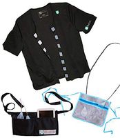 TRS Mastectomy Shirt with Drain Pockets + Mastectomy Drainage Pouch Holders - Large Black