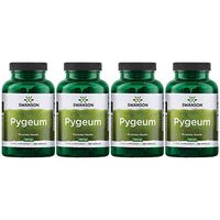 Swanson Pygeum Prostate Support Urinary Tract Health Men Herbal Supplement 100 mg Pygeum Extract (6.5% phytosterols) with 400 mg Powdered Bark 120 Capsules (4 Pack)