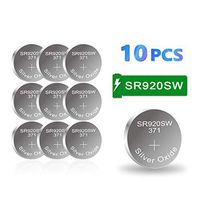【3-Year Warranty】 CELEWELL 370 371 1.55V Button Cell Contains 20% of Silver Oxide SR920SW Watch Battery Pack of 10 Batteries