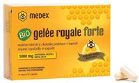 Medex BIO Gelée Royale Forte 1000 mg, 30 Capsules Each containing 1.000 mg Freeze Dried Royal Jelly from Organic Farming. Natural Supplement Effective for Performance, Energy, and Endurance