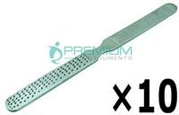 10 Pcs Superior Instruments Foot Nail File 4 Sided 6" Stainless Steel Instruments