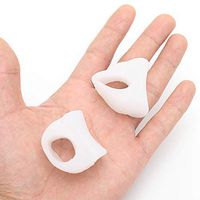 Silicone Insert Gel Toe Separator Thumb valgus Correction Orthopedic Insoles Insoles for High Heels Shoes Thumb Valgus (White L)