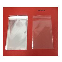 Clear Resealable Cello Bags Cellophane Bags, Poly Bags (4"x6" 500 pcs)