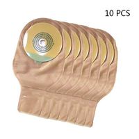 JIN Colostomy Bags One-Piece System Drainable Pouch with Closure Cut to Fit 20-55MM Colostomy Supplies,10PCS