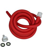 Enema Kit Shower Tubing Anal Cleaning Reusable Douche Red Hose Nozzle (79 in)