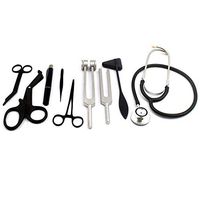 LAJA IMPORTS - Lister Scissor Kelly Splinter Forceps Stethoscope Shears Tuning Fork KIT