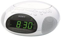Sony ICF-CD831 CD Clock Radio with FM/AM Radio and Extendable Snooze (White) (Discontinued by Manufacturer)