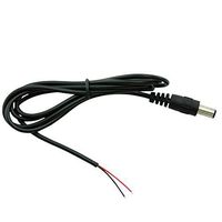 EKYLIN 1.2M 4FT DC2.1MM 2.1 x 5.5mm DC Power Pigtail Male Cable Cord Lead for Car Rearview Monitor Camera System Video CCTV LED Lights