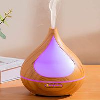 Wood Oil Diffuser Essential Oils,Scent Ultrasonic Humidifier Oil Electric Sleep Diffuser With Timer Color Changing Led Lights for Large Room or Bedroom As Mom Women Men Gifts - 400ml