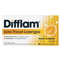Difflam Sugar Free Honey & Lemon 16 Lozenges