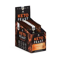 Ancient Nutrition KetoFEAST Powder, Chocolate, 12 Servings - Keto Diet Meal Replacement with Ketogenic Superfoods for Ketosis and Energy