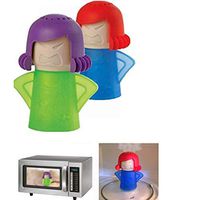 Abnaok Angry Mom Microwave Cleaner - Angry Mom Mad Mama Microwave Oven Cleaner High Temperature Steam Cleaning Equipment Tool Easily Crud Steam Cleans Add Vinegar and Water for Kitchen (Blue/Green)