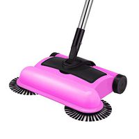 Dust Pan And Broom Dustpan Cleans Broom Combo Cleaning Brushes Push Type Dual Use Wireless Cleaning Easy To Clean And Unrestricted (color : Purple)