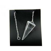 Quartz Pendulum Dowser Silver Chain