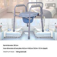 Sodoop Folding Commode, Medical Commode Bath Chair Wheelchair for Toilet with Wheels & Pedal,Portable Multifunctional Aluminum Bidet Shower Chair for Elder Disabled People Pregnant Women