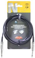 Stagg NGC3 N-Series Phone Plug to Phone Plug Straight Instrument Cable - 10ft.