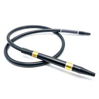 High Quality | Shisha Pipes & Accessories | 1.8m Hookah Shishia Aluminium Alloy Pipe Silicone Hose with Spring for Man Woman Hookahs Narguile Accessories Golden Green Black | by GADEMATA | 1 PCs
