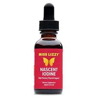 Miss Lizzy Thyroid Support Liquid Iodine Supplement | Nascent Iodine Drops | Boost Energy, Weight Loss, Fat Burning & Immune Health, Speed Up The Metabolism & Sharpen Mental Focus | Fights Fatigue |
