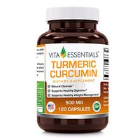Vita Essentials Turmeric Curcumin 500 Mg Capsules, 120 Count