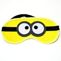 ComfortDecorHouse Handmade Minion Felt Mask, Minion Sleeping Mask, Felt Sleep Mask, Minion Travel Eye Mask, Night Mask for Kids, Party Favor, Minion Gift Idea