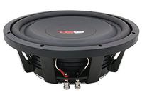 DS18 SW12D4 Shallow Mount Subwoofer - 12" Speaker, 1,200W MAX Power, 600W RMS, Paper Cone, Black Aluminum Basket, Dual Voice Coil 4 Ohm Impedance, Treated Rubber Edge for Durability
