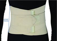 ObboMed® MB-2530XL Back, Lumbar, Abdominal Support Wrap Brace Belt with 4 Metal Stays Splints, Extra Double Side Straps Adjustable for Posture, Belly, Waist, Spine, Back Pain Relief (XL:41-45 inches)