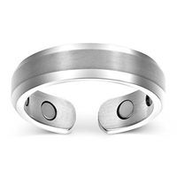Elegant Titanium Magnetic Therapy Ring Pain Relief for Arthritis and Carpal Tunnel