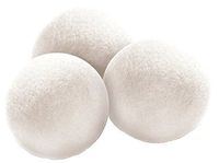 Wool Dryer Balls XL Made of 100% Premium, Organic Wool, Handmade, Non-Toxic, All Natural Eco-Friendly Reusable Fabric Softener, 3 Pack