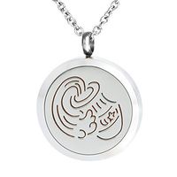 Aromatherapy Essential Oil Diffuser Necklace Perfume Fragrance Aquarius Pendant Charms Locket