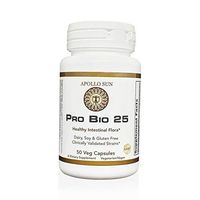 APOLLO SUN PRO BIO 25 with 10 Probiotic Strains 25 Billion CFU (50 Vegan Capsules)