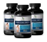 Colon and Digestive - Colon Cleanse Complex - Advanced Cleansing Formula - Licorice Root for weith Loss - 3 Bottles 270 Capsules