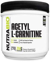 NutraBio Acetyl L-Carnitine (ALCAR) Supplement - 250 Grams Powder