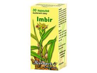 Ginger - 30 Capsules - It Also has a Positive Influence on Digestive processes, Enhancing Saliva and gastric Juice Excretion. Recommended for Persons Suffering from Rheumatism.