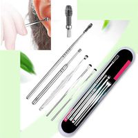 , 5pcs/lot Spiral Ear Pick Wax Removal Curette Cleaner Health Ear Care Stick/tools
