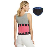 Back Support Lumbar - Back Pain, Disc Herniation, Sciatica, Scoliosis and Other Relief! Adjustable Support Strap - Lower Back Support Sports Belt,Pink,S