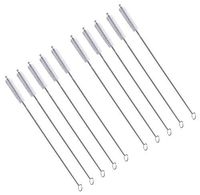 WAF Straw Brush, Washing Brushes Tool Nylon Skinny Pipe Tube Cleaner 175mm x6mm Set of 10
