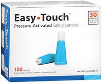 Easy Touch Pressure Activated Safety Lancets - 30G